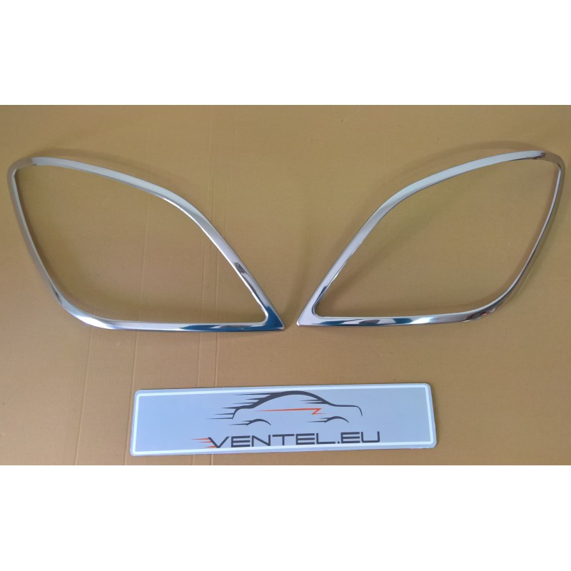 MERCEDES SPRINTER W906 2006 up CHROME FRONT HEADLAMP COVERS HEAD LIGHT TRIM SURROUND STAINLESS STEEL