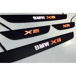 EXCLUSIVE DOOR LED SILL PLATES FOR BMW X5 E70 WITH ILLUMINATION