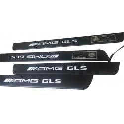 EXCLUSIVE DOOR LED SILL PLATES FOR MERCEDES GLS 2015 up WITH ILLUMINATION