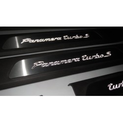 EXCLUSIVE DOOR LED SILL PLATES FOR PORSCHE PANAMERA 2009 up WITH ILLUMINATION