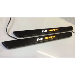 EXCLUSIVE DOOR LED SILL PLATES FOR JEEP GRAND CHEROKEE WK II 2010 up WITH ILLUMINATION