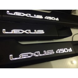 EXCLUSIVE DOOR LED SILL PLATES WITH ILLUMINATION FOR LEXUS LX 570 2008 up