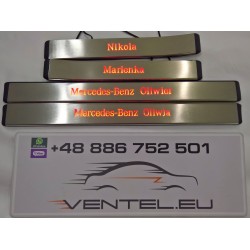EXCLUSIVE DOOR LED SILL PLATES WITH ILLUMINATION FOR MERCEDES E-CLASS W211 2002 UP