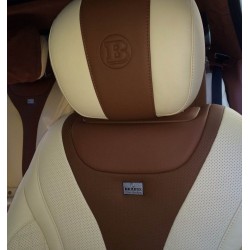 EXCLUSIVE HANDMADE LOGO IN THE CAR SEAT FOR BMW M INDIVIDUAL PERFORMANCE
