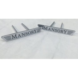 EXCLUSIVE HANDMADE LOGO IN THE CAR SEAT FOR MANSORY