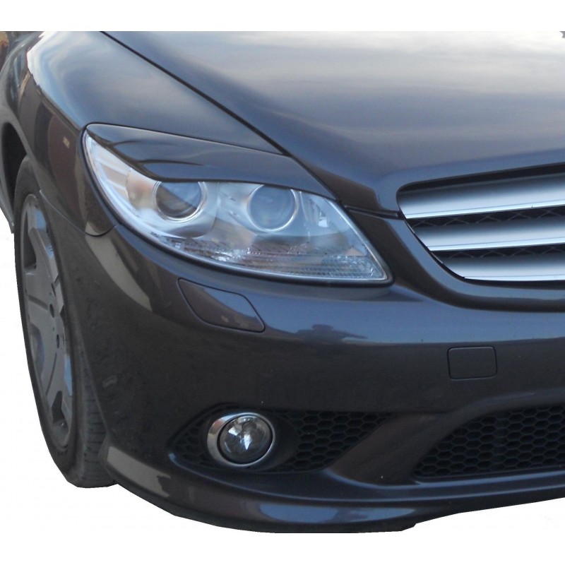 EYELID EYEBROW HEADLIGHT COVER FIT FOR MERCEDES CL C216