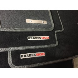 EXCLUSIVE HANDMADE LOGO IN THE CAR MAT FOR MERCEDES-BENZ BRABUS AMG DESIGNO