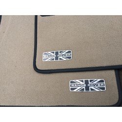 EXCLUSIVE HANDMADE LOGO IN THE CAR MAT FOR LAND ROVER RANGE ROVER
