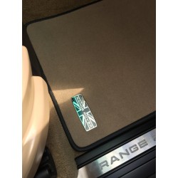 EXCLUSIVE HANDMADE LOGO IN THE CAR MAT FOR LAND ROVER RANGE ROVER