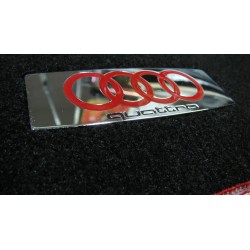 EXCLUSIVE HANDMADE LOGO IN THE CAR MAT FOR AUDI
