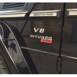 HANDMADE LOGO IN THE FENDER STYLE BRABUS 700 800 900 FOR MERCEDES-BENZ W463 G-CLASS