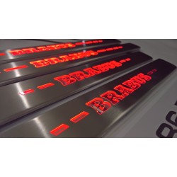 EXCLUSIVE DOOR LED SILL PLATES FOR MERCEDES GL X166 2012 up WITH ILLUMINATION