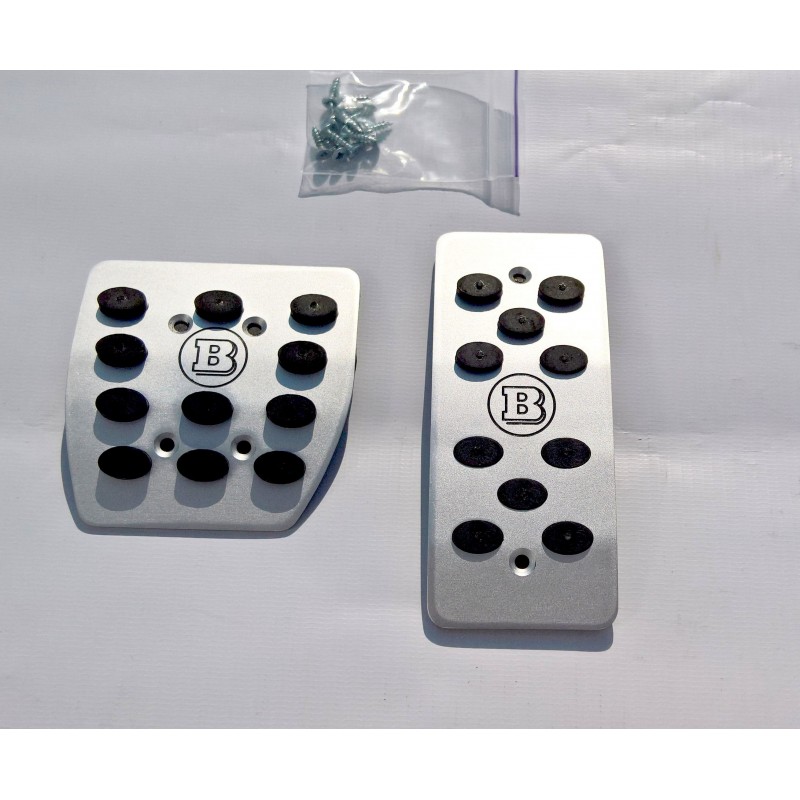 ALUMINUM PADS ON THE PEDALS FOR SMART FORTWO III 453 and FORFOUR LHD and RHD