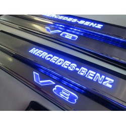 EXCLUSIVE DOOR LED SILL PLATES WITH ILLUMINATION FOR MERCEDES-BENZ S-CLASS W140