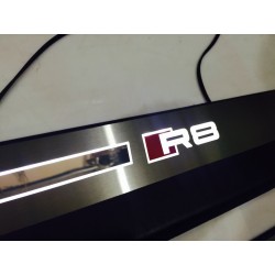EXCLUSIVE DOOR LED SILL PLATES WITH ILLUMINATION FOR AUDI R8 2006 up