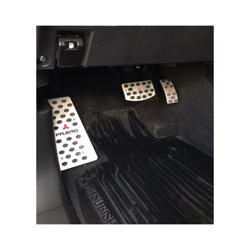 ALUMINUM PADS ON THE PEDALS automat for MITSUBISHI PAJERO MONTERO SPORT III 2015 up