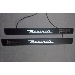 EXCLUSIVE DOOR LED SILL PLATES WITH ILLUMINATION FOR MASERATI GHIBLI 2013 up