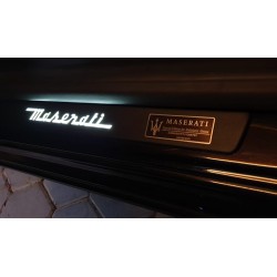 EXCLUSIVE DOOR LED SILL PLATES WITH ILLUMINATION FOR MASERATI GHIBLI 2013 up
