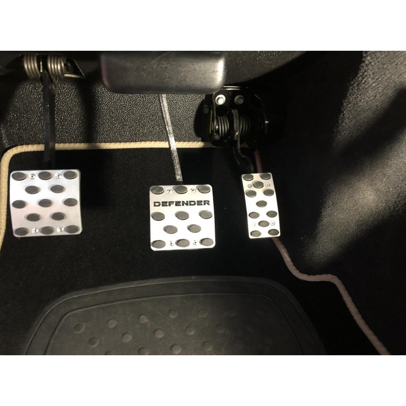 ALUMINUM PADS ON THE PEDALS for LAND ROVER DEFENDER 2006 up