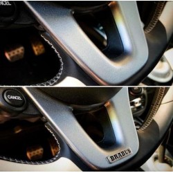 EXCLUSIVE LOGO IN THE STEERING WHEEL style BRABUS for MERCEDES-BENZ and SMART