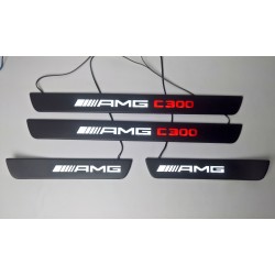 EXCLUSIVE DOOR LED SILL PLATES WITH ILLUMINATION FOR MERCEDES-BENZ C-CLASS W204