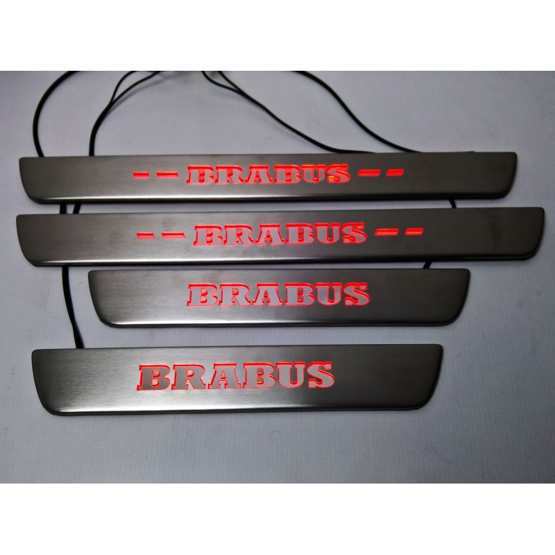 EXCLUSIVE DOOR LED SILL PLATES WITH ILLUMINATION FOR SMART FORFOUR III 453