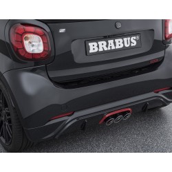 EXCLUSIVE STAINLESS STEEL HANDMADE LOGO style BRABUS 125R for SMART 453